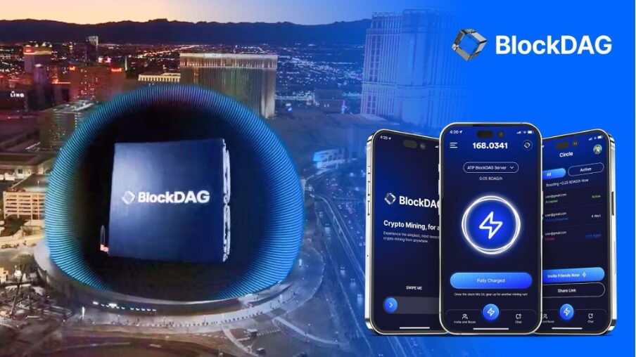 BlockDAG Vegas sphere mobile