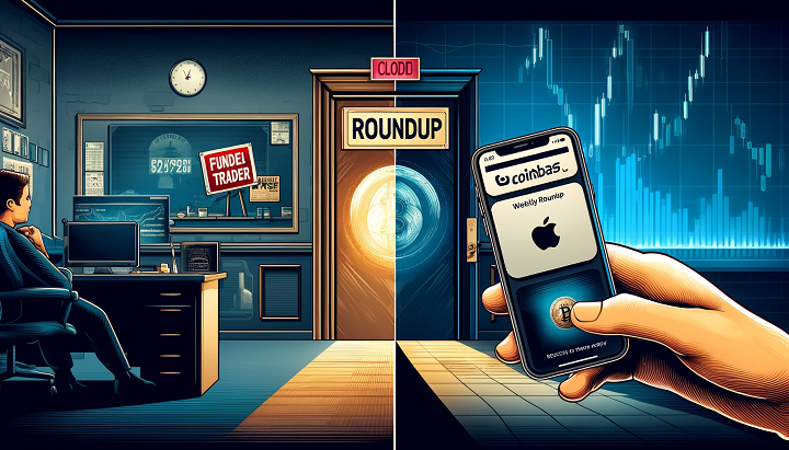 Weekly Roundup Funded Trader closure, Coinbase adds Apple Pay