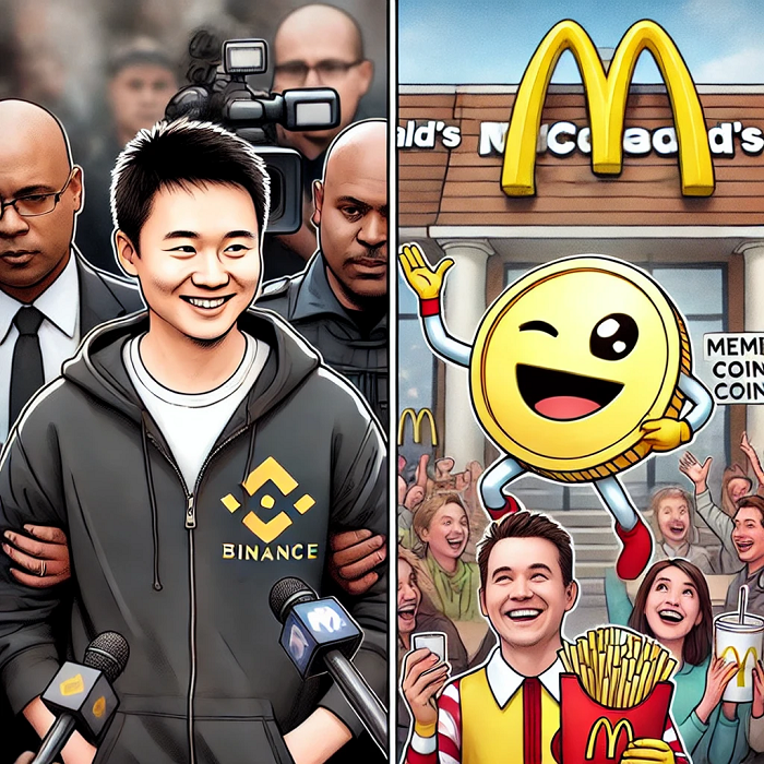 Binance CZ walks free McDonalds promotes memecoin