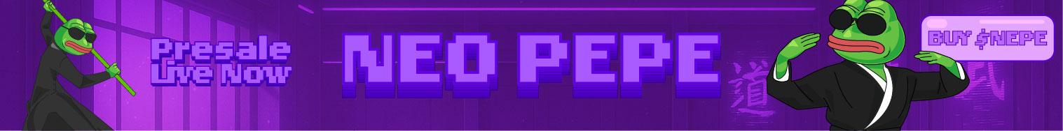 Solana Aims for $1,000 While Neo Pepe Coin Builds Toward $0.50 Ambition 1 neo pepe banner