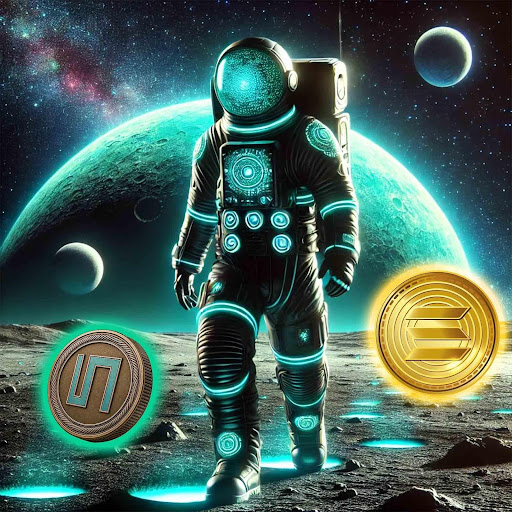 astranaut standing on the moon