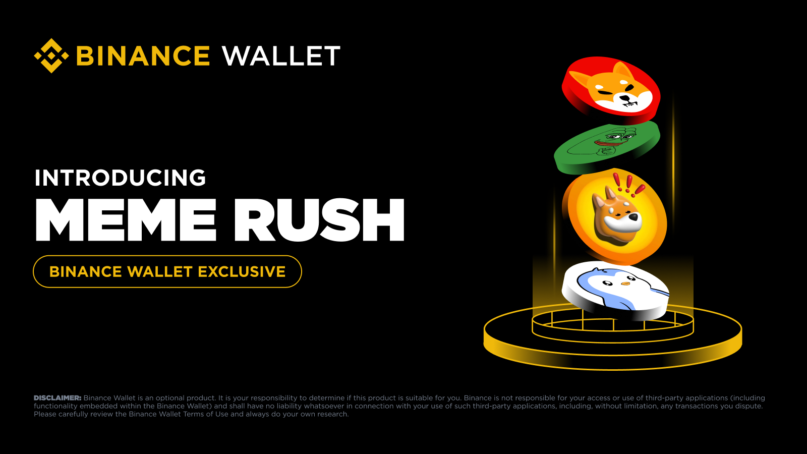 Binance Wallet Launches ‘Meme Rush’ for Early Access to Meme Tokens