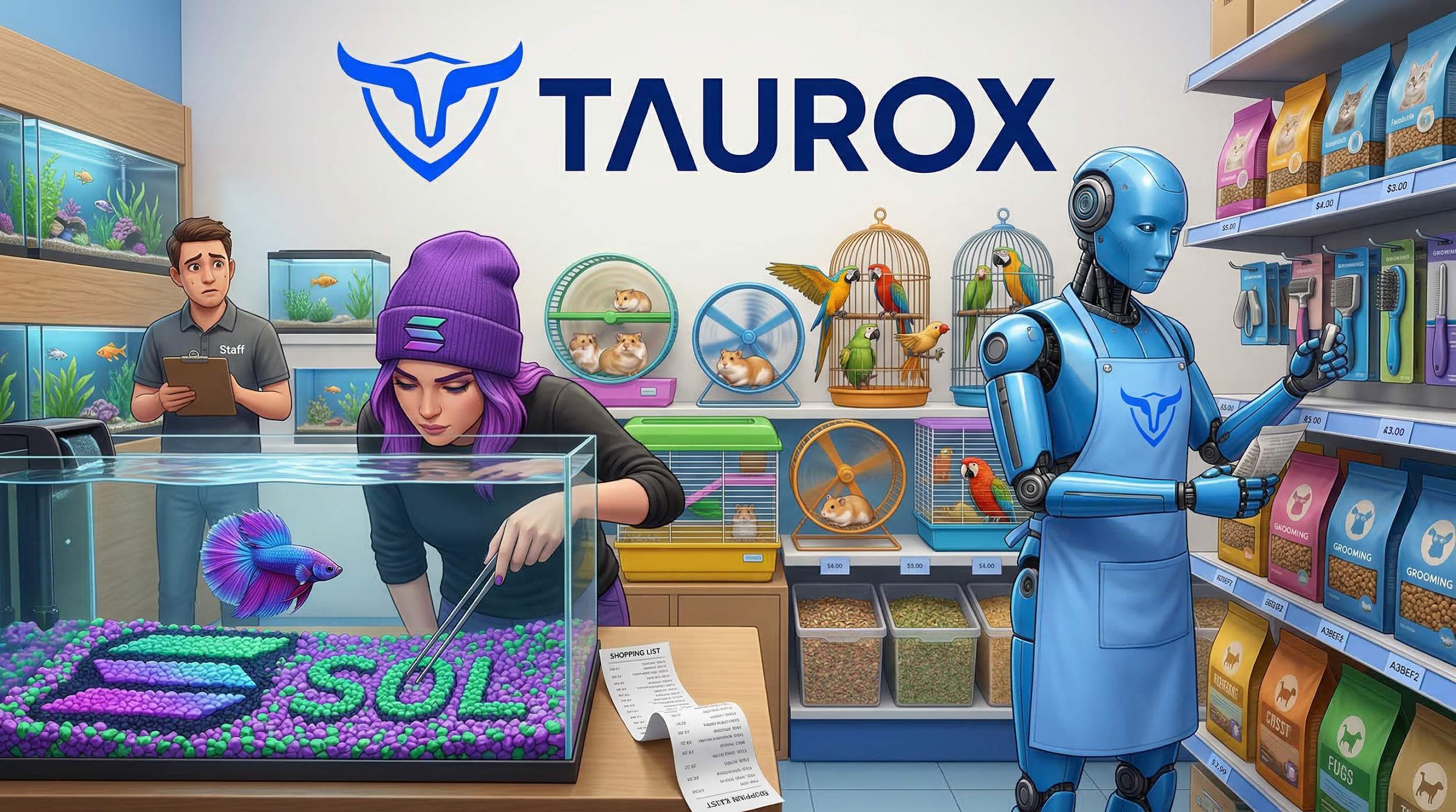 Solana (SOL) vs Taurux (TAUX)