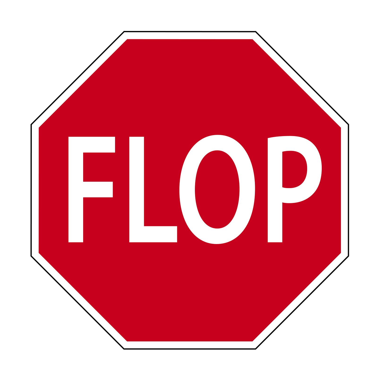 Fun sign FLOP