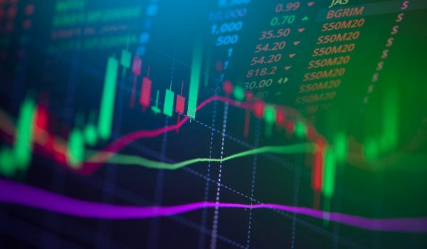 stock market graph chart stock exchange trading analysis investment financial display stock crisis crash down grow up trand profits financial forex graph stock market digital graph business